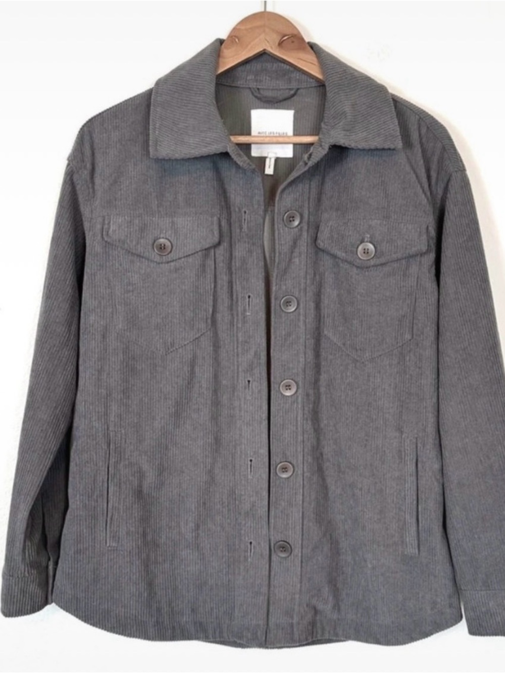 Avec Les Filles Chunky Corduroy Shacket